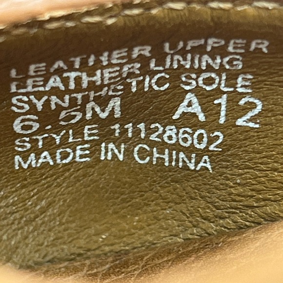 Tory Burch Shoes Women's 6.5M Brown Pebbled Leather Peep Toe Pump Wedge 11128602 - Picture 8 of 16